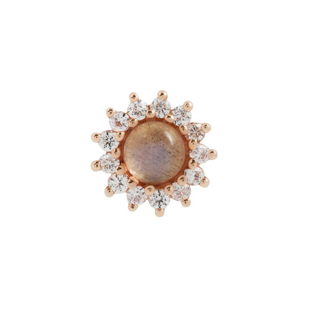 Buddha | 14k gold | Delphine | Labradorite + White Sapphire