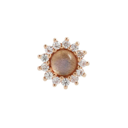 Buddha | 14k gold | Delphine | Labradorite + White Sapphire