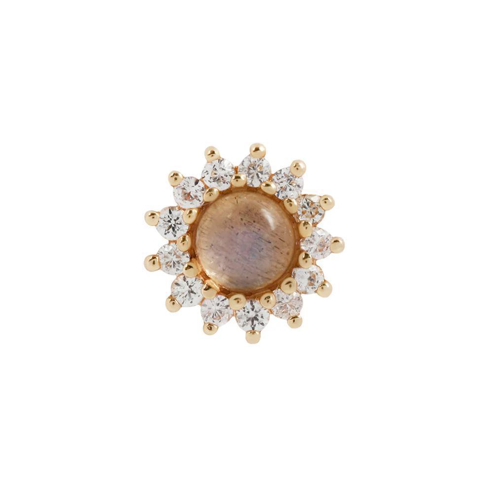 Buddha | 14k gold | Delphine | Labradorite + White Sapphire