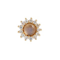 Buddha | 14k gold | Delphine | Labradorite + White Sapphire