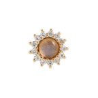Buddha | 14k gold | Delphine | Labradorite + White Sapphire