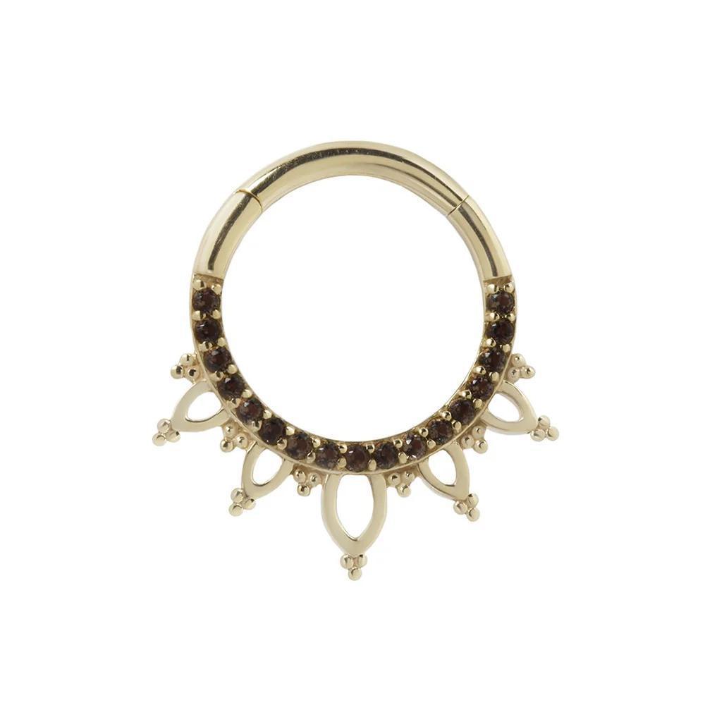 Buddha | 14k gold | Indra | Smoky Quartz