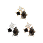 Buddha | 14k gold | Lyra | Tourmalated Quartz + Black Spinel + CZ