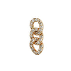 Buddha | 14k gold | Chainlink | White Diamond