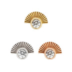 Buddha | 14k gold | Kahlo | White Diamond