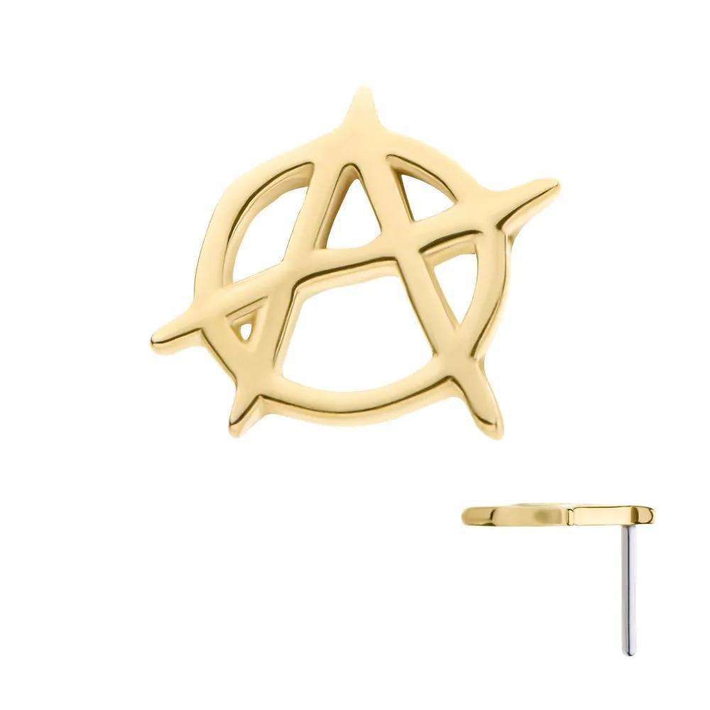 Invictus | 14k gold | Anarchy Symbol