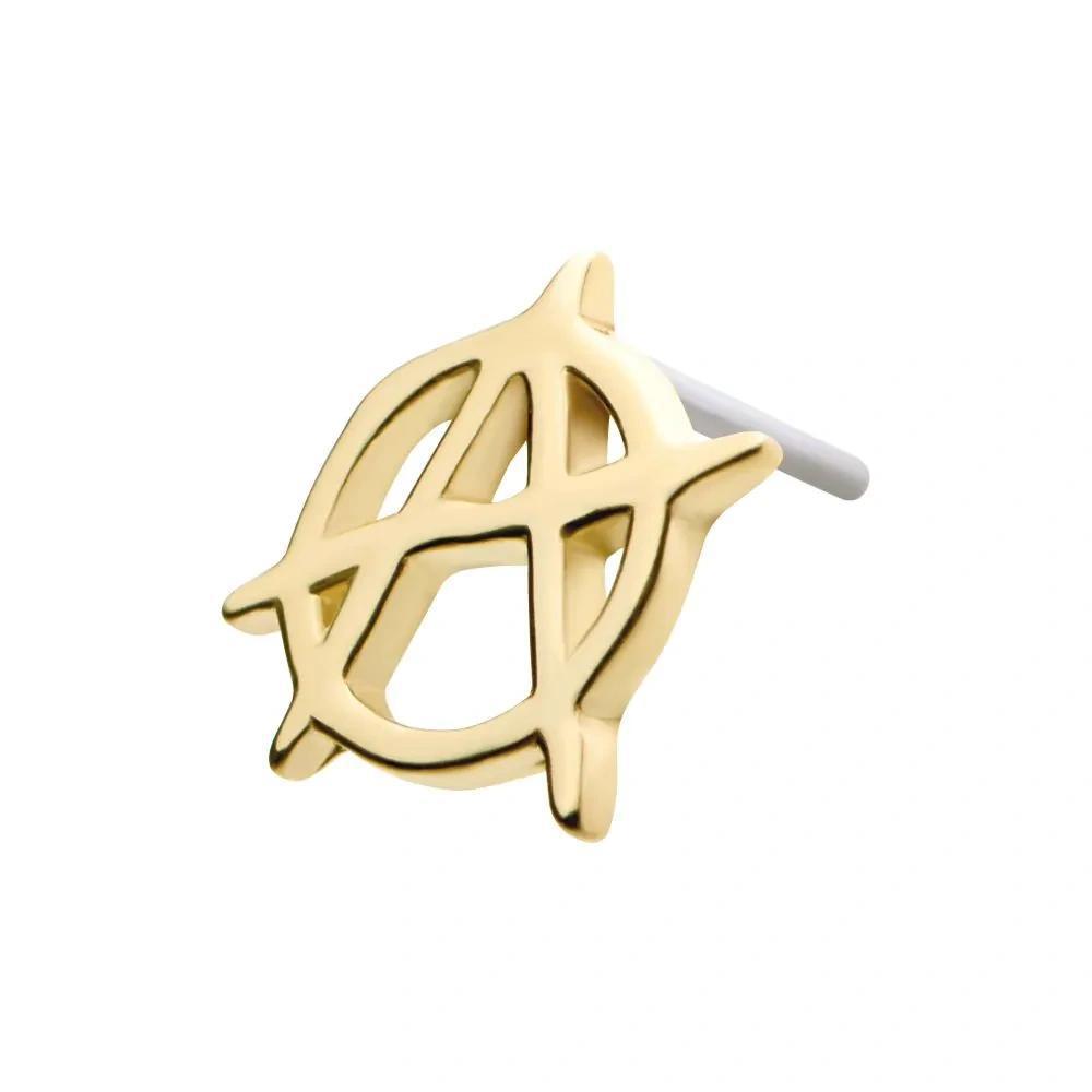 Invictus | 14k gold | Anarchy Symbol