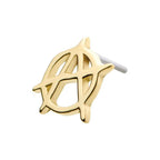 Invictus | 14k gold | Anarchy Symbol
