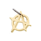 Invictus | 14k gold | Anarchy Symbol