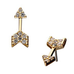 Invictus | 14k gold | Arrow | Multi-Clear Gem