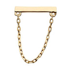 Invictus | 14k gold | Bar with Chain