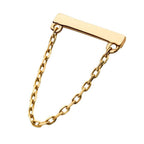 Invictus | 14k gold | Bar with Chain