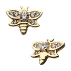 Invictus | 14k gold | Bee | CZ 2.5