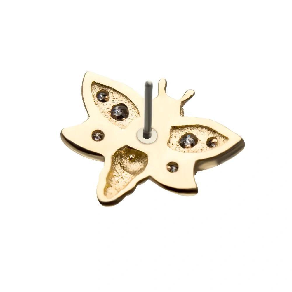 Invictus | 14k gold | Bee | CZ 2.5