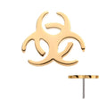 Invictus | 14k gold | Biohazard Symbol