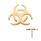 Invictus | 14k gold | Biohazard Symbol