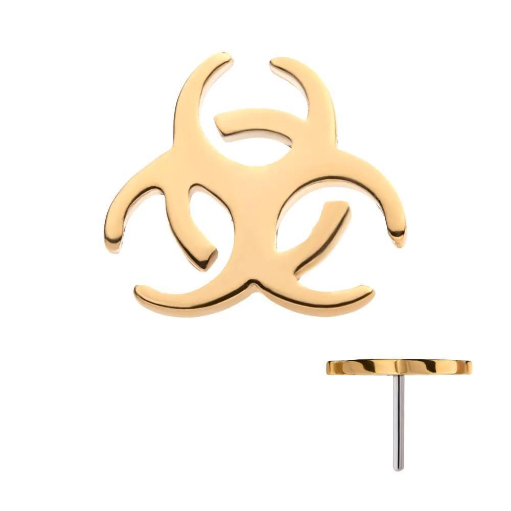 Invictus | 14k gold | Biohazard Symbol