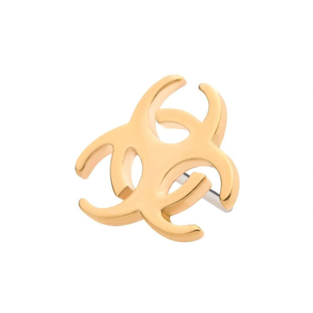 Invictus | 14k gold | Biohazard Symbol