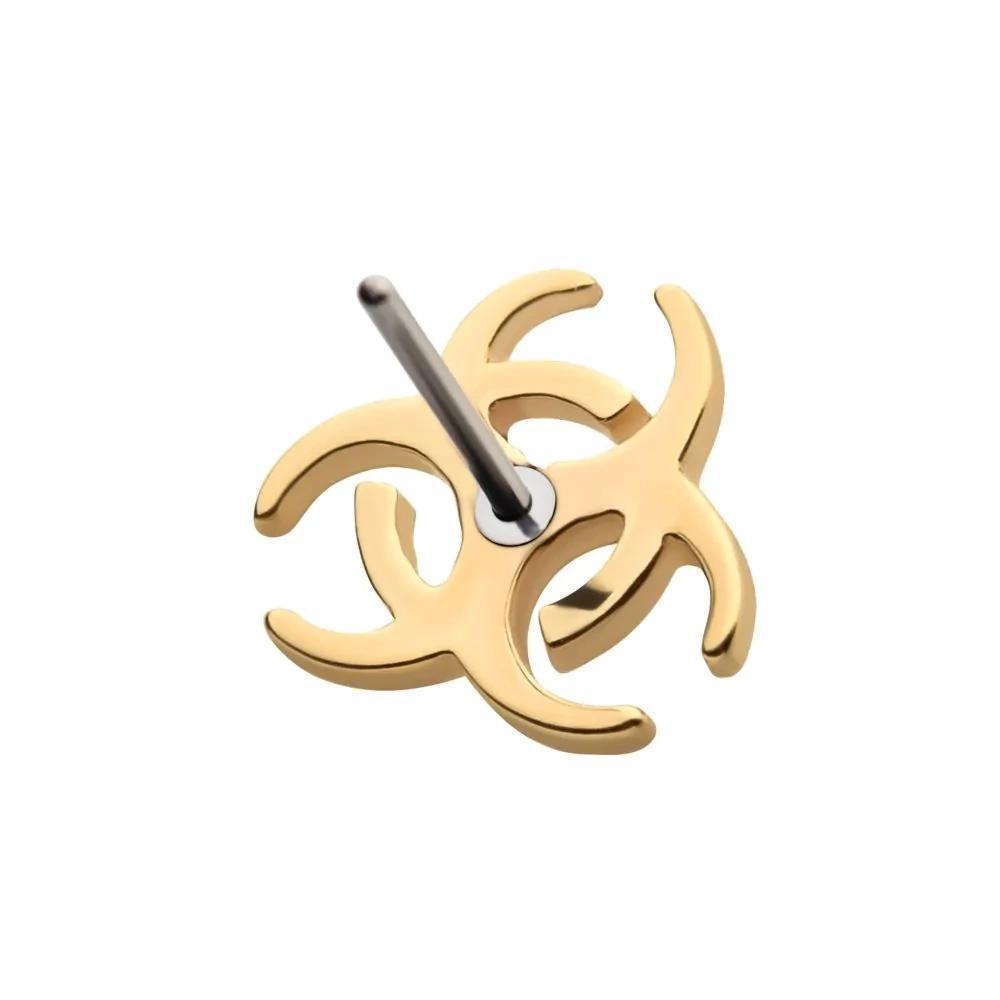 Invictus | 14k gold | Biohazard Symbol