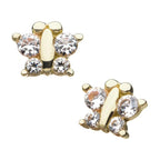Invictus | 14k gold | Prong Set Butterfly | CZ
