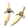 Invictus | 14k gold | Dagger | CZ
