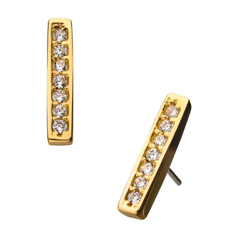Invictus | 14k gold | 7 Gem Panel | CZ