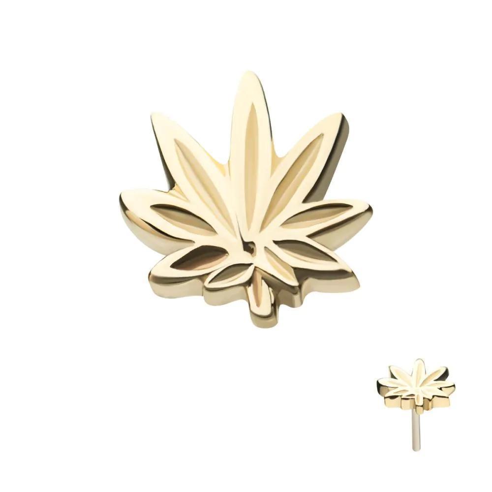 Invictus | 14k gold | Pot Leaf