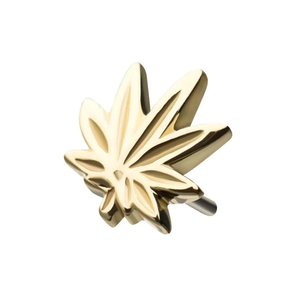 Invictus | 14k gold | Pot Leaf