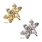 Invictus | 14k gold | Snowflake | CZ