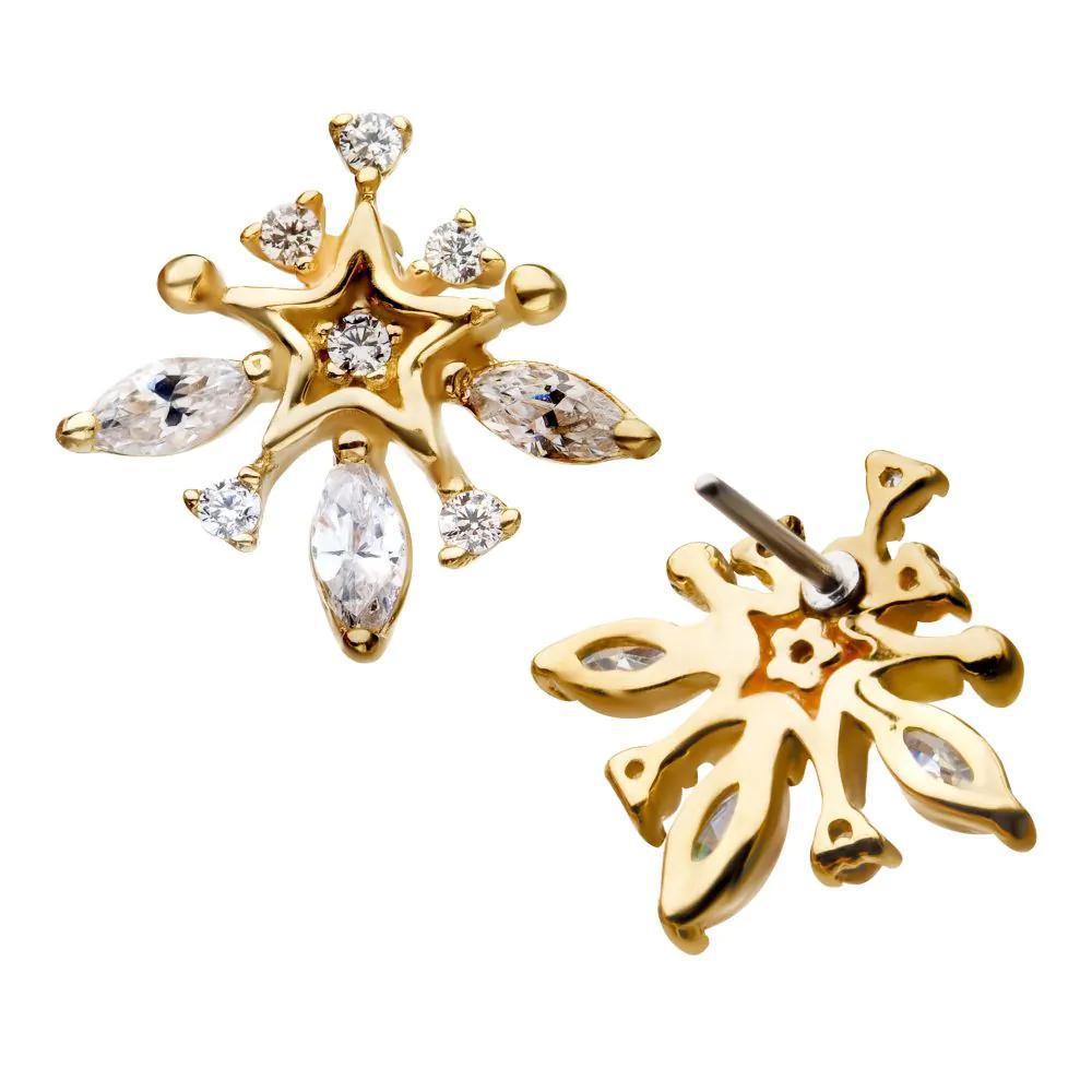 Invictus | 14k gold | Marquis Starburst | CZ