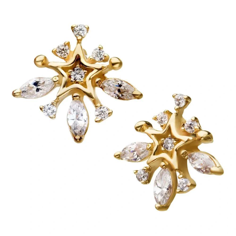 Invictus | 14k gold | Marquis Starburst | CZ