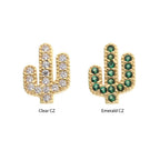 Invictus | 14k gold | Cactus | CZ