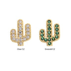 Invictus | 14k gold | Cactus | CZ