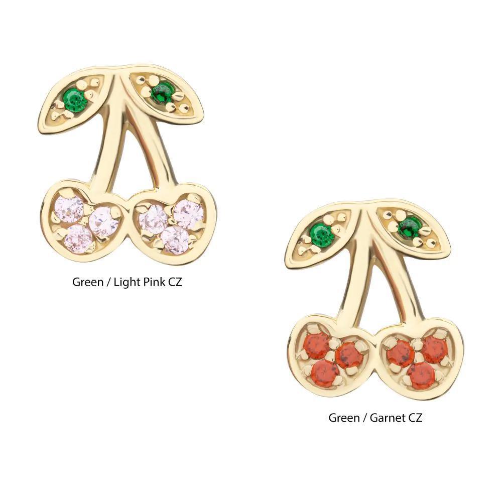 Invictus | 14k gold | Cherries | CZ