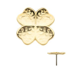 Invictus | 14k gold | Hammered Clover