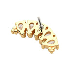 Invictus | 14k gold | Beaded Tear Drop Cluster | CZ