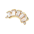 Invictus | 14k gold | 5-cluster Baguette | CZ