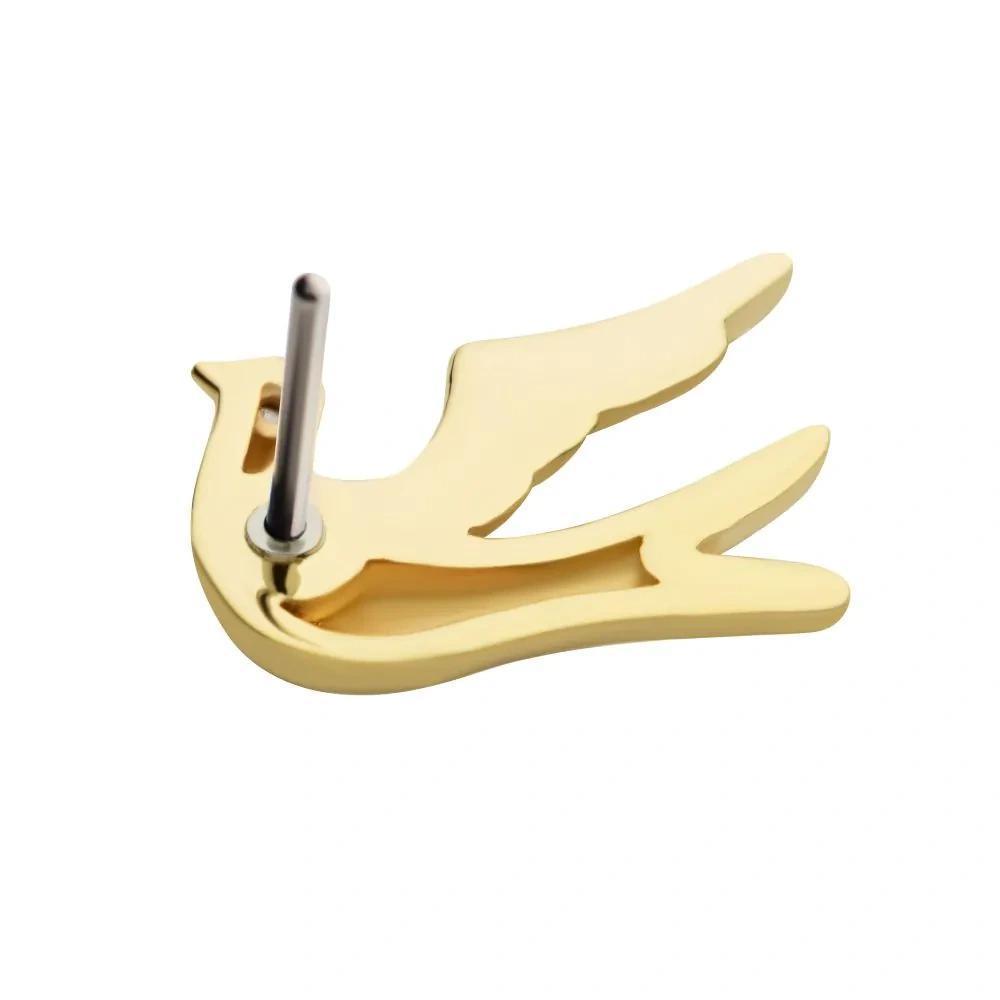 Invictus | 14k gold | Flying Dove | CZ