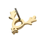 Invictus | 14k gold | Reindeer | CZ