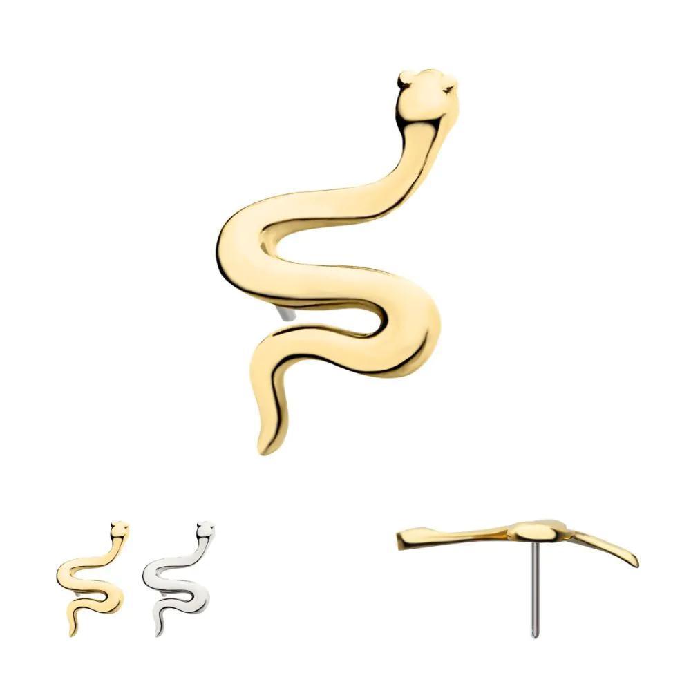 Invictus | 14k gold | Simple Snake
