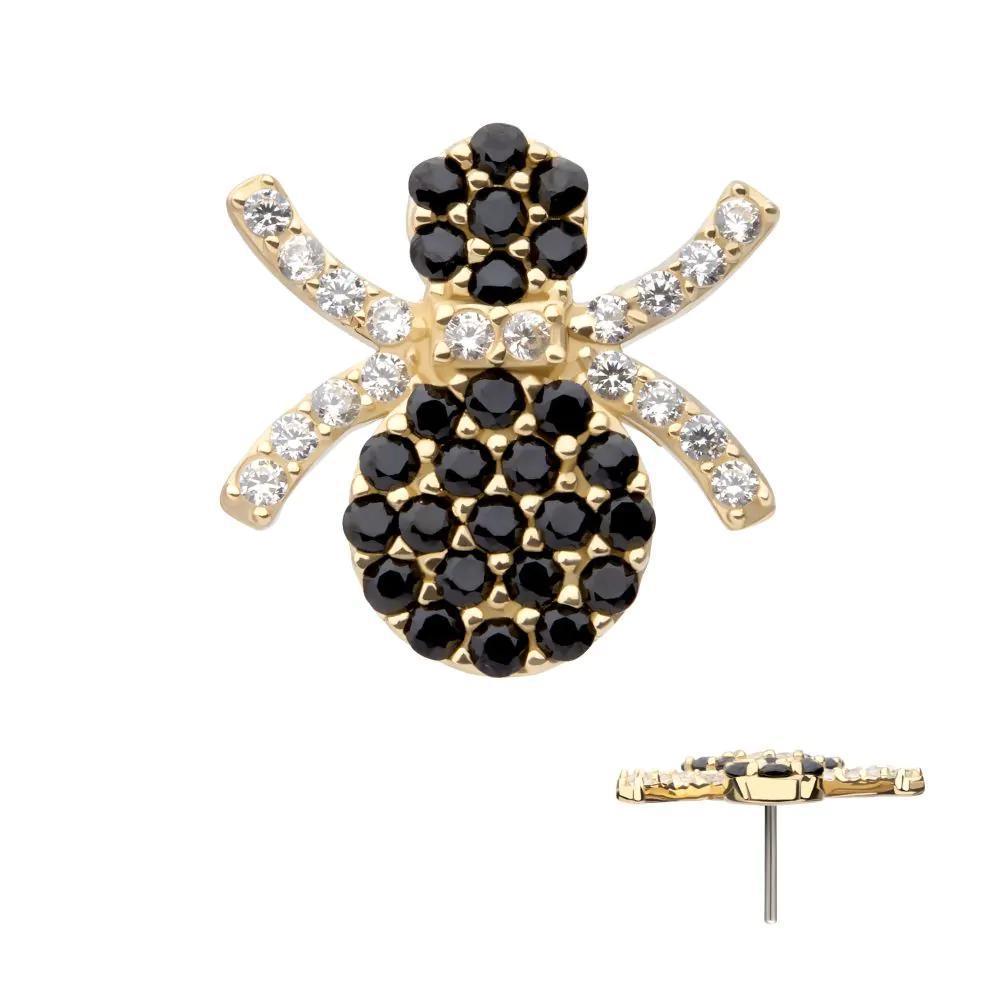 Invictus | 14k gold | Pave Set Spider | CZ