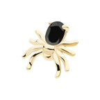 Invictus | 14k gold | Prong Set Spider | Black CZ