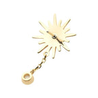 Invictus | 14k gold | Starburst with Dangle | CZ