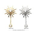 Invictus | 14k gold | Starburst with Dangle | CZ