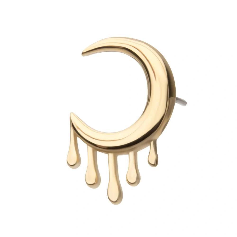 Invictus | 14k gold | 2D Dripping Moon