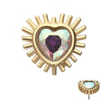 Invictus | 14k gold | Heart Beam | CZ