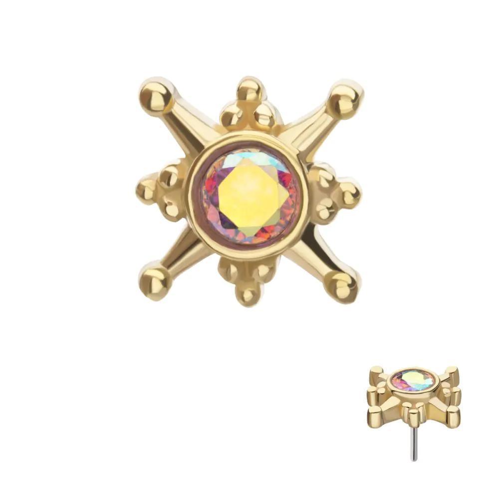 Invictus | 14k gold | North Star | CZ