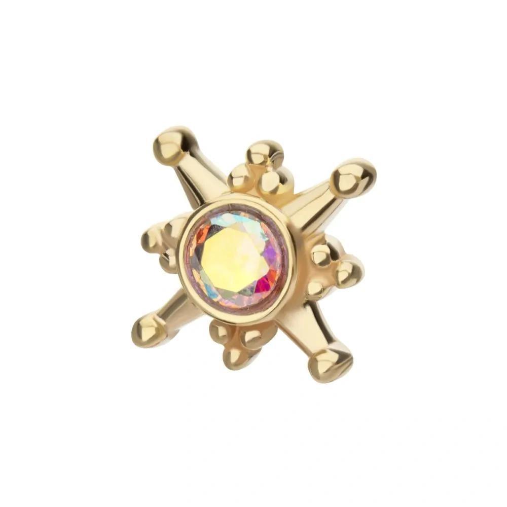 Invictus | 14k gold | North Star | CZ