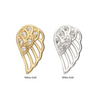 Invictus | 14k gold | Angel Wing Left | CZ