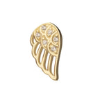 Invictus | 14k gold | Angel Wing Right | CZ